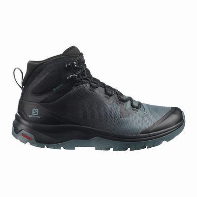 Női Salomon VAYA MID GORE-TEX Túracipő SA8392506 Sötét Kék/Fekete